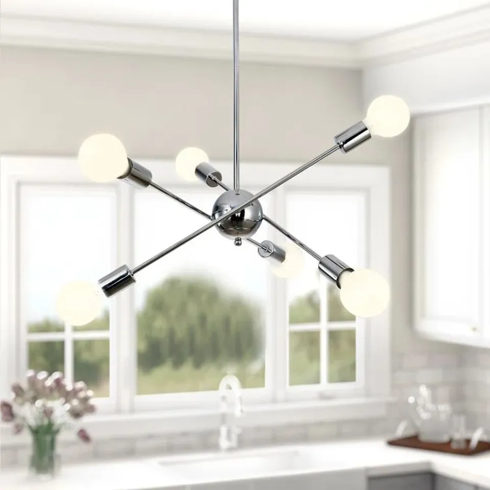 BOXED BRAUNSTE 6-LIGHT SPUTNIK CHANDELIER