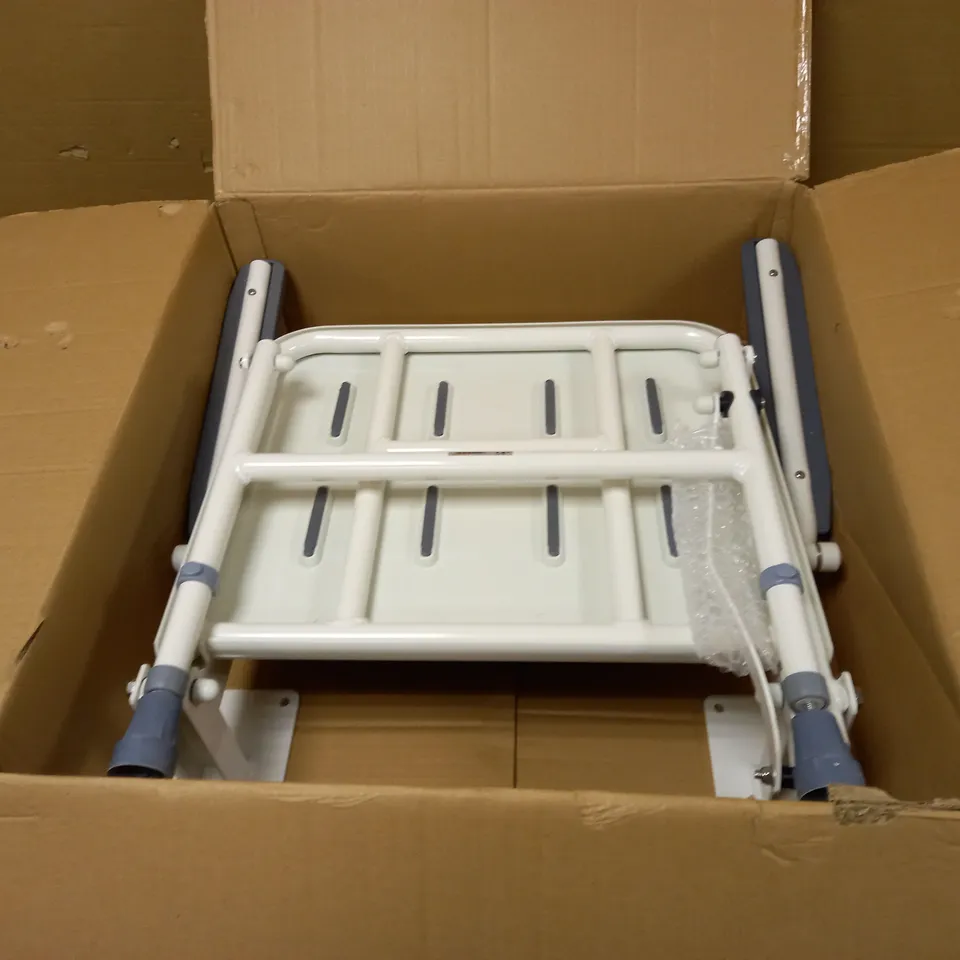 PERFORMANCE HEALTH SHOWER SEAT WALL MOUNTED WITH BACK AND ARMS 
