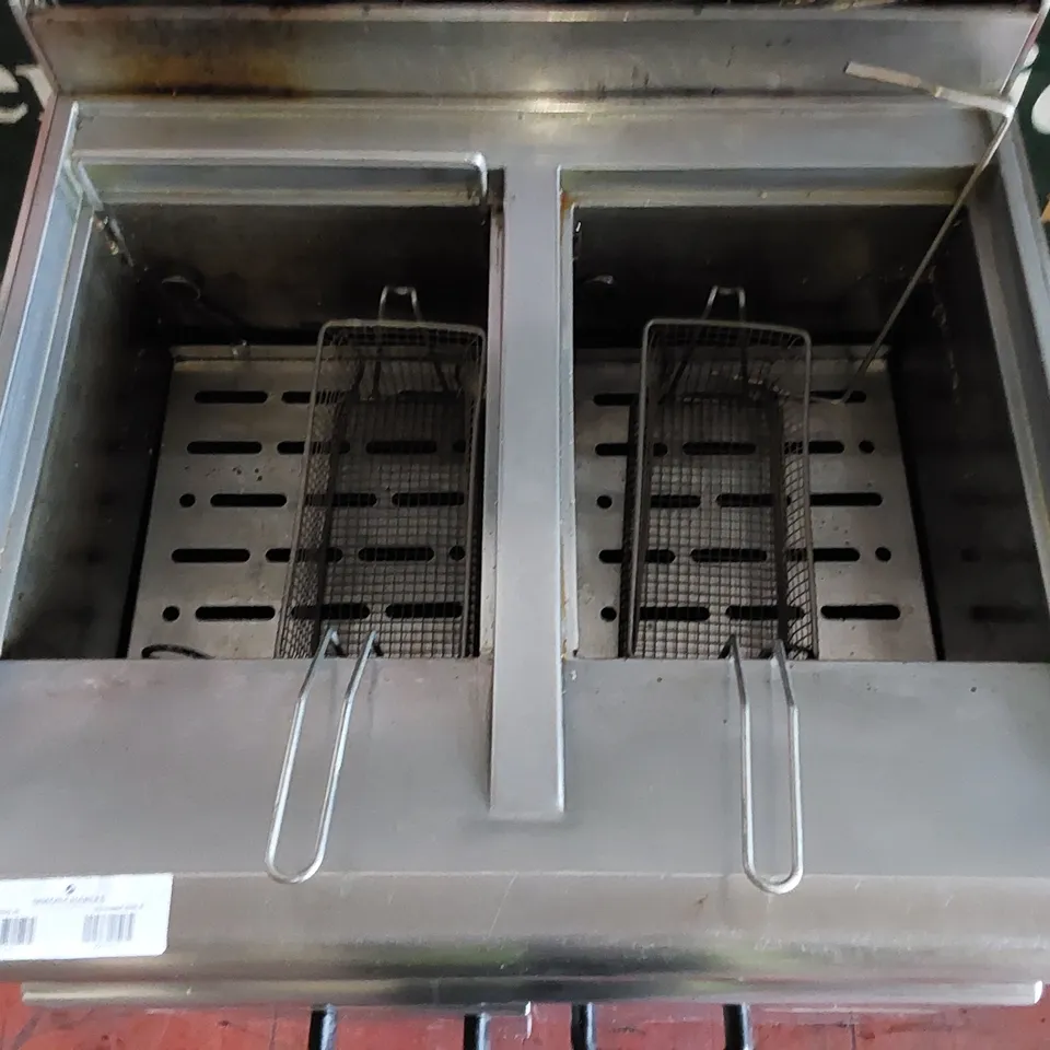 FALCON COMMERCIAL DOUBLE STAINLESS STEEL FRYER