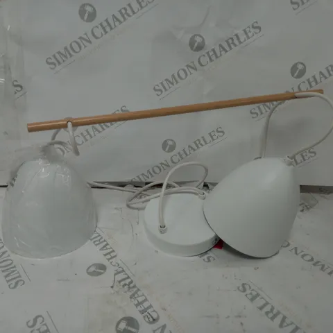 BOXED TK LIGHTING KANE 2 CEILING LIGHT CLUSTER DROP PENDANT WHITE