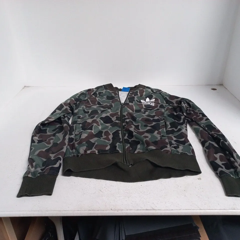 ADIDAS CAMOUFLAGE ZIP-UP JACKET – UK XL