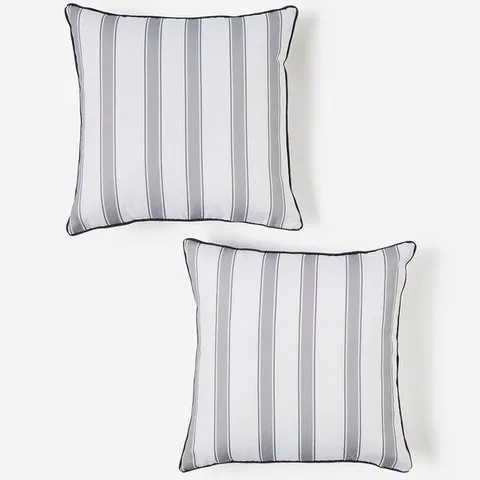 2 STRIPE OUTDOOR CUSHIONS 