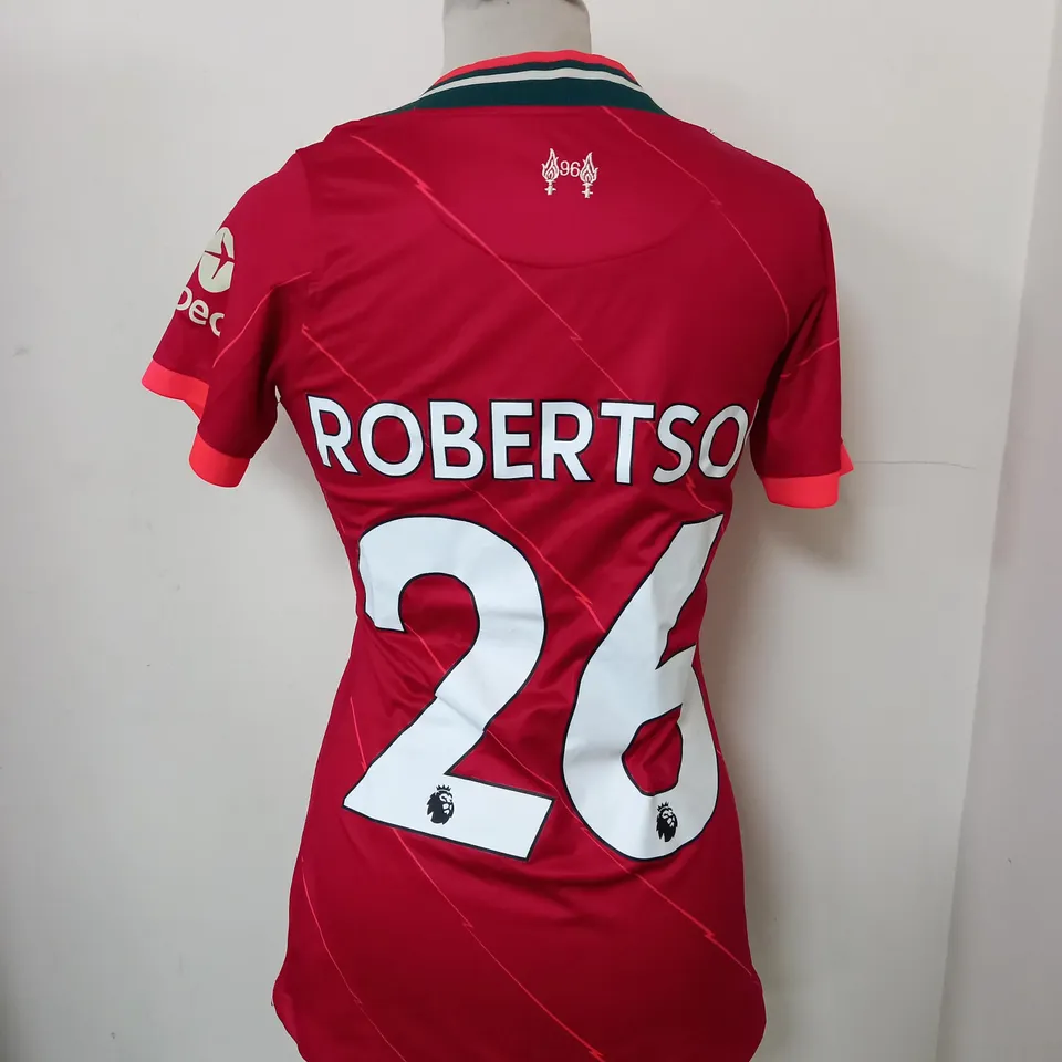 LIVERPOOL FC HOME SHIRT SIZE S WITH ROBERTSON 26