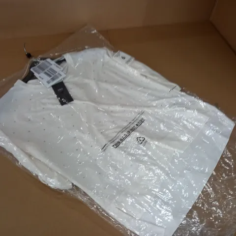 BAGGED M&S IVORY BLOUSE - UK 6