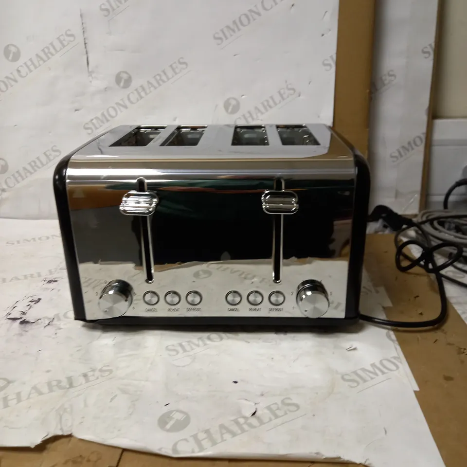 CUSIMAX 4 SLICE S/STEEL TOASTER WITJ 6 BROWNING SHADE CONTROLS