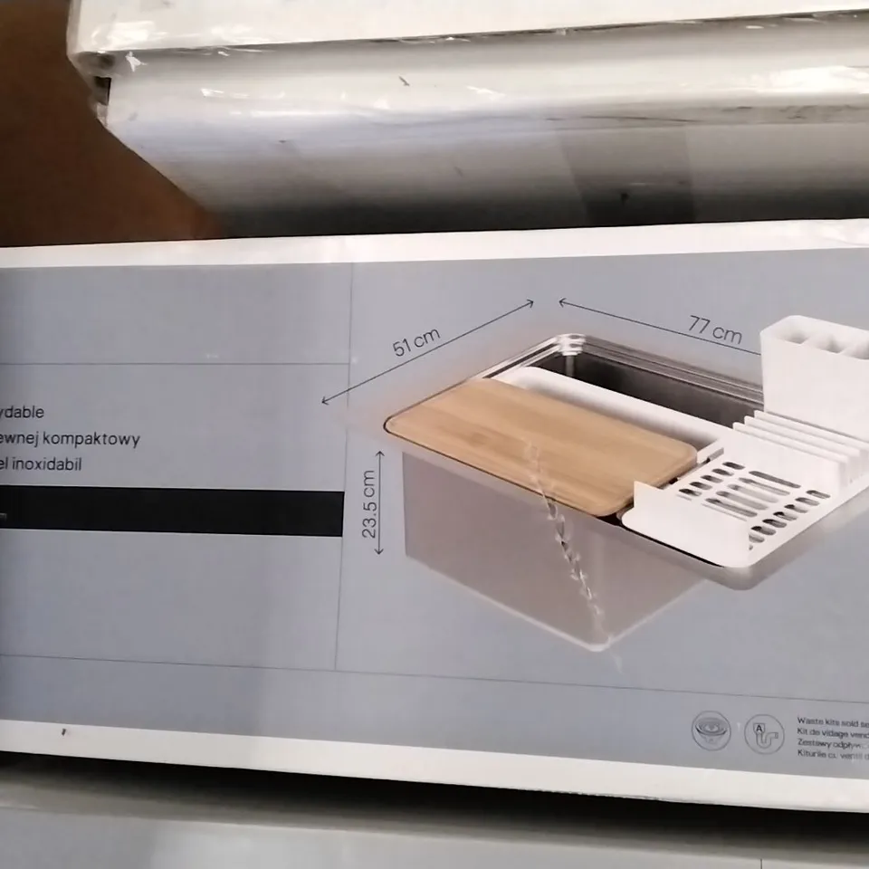 BOXED ROMESCO COMPACT STAINLESS STEEL KITCHEN SINK 