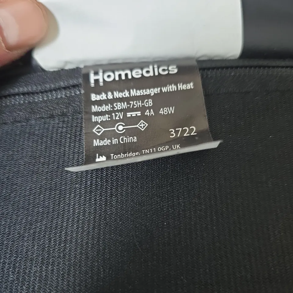 HOMEDICS BACK & NECK MASSAGER WITH HEAT – SBM-75H-GB