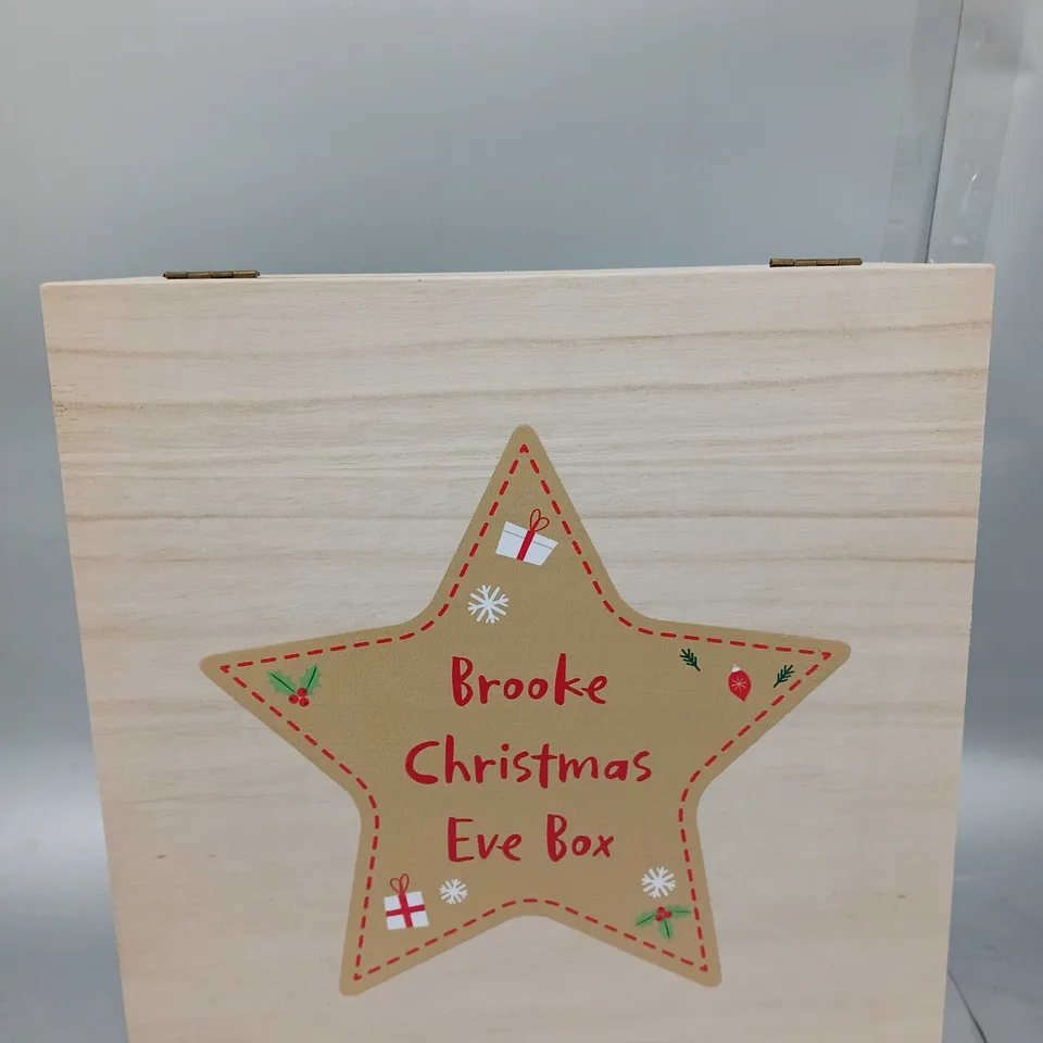 BOXED THE PERSONALISED MEMENTO COMPANY STAR CHRISTMAS EVE BOX RRP £24.99