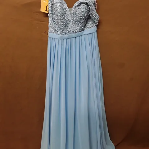 ABBELLE BLUE EMBELLISHED OCCASIONAL DRESS - XL