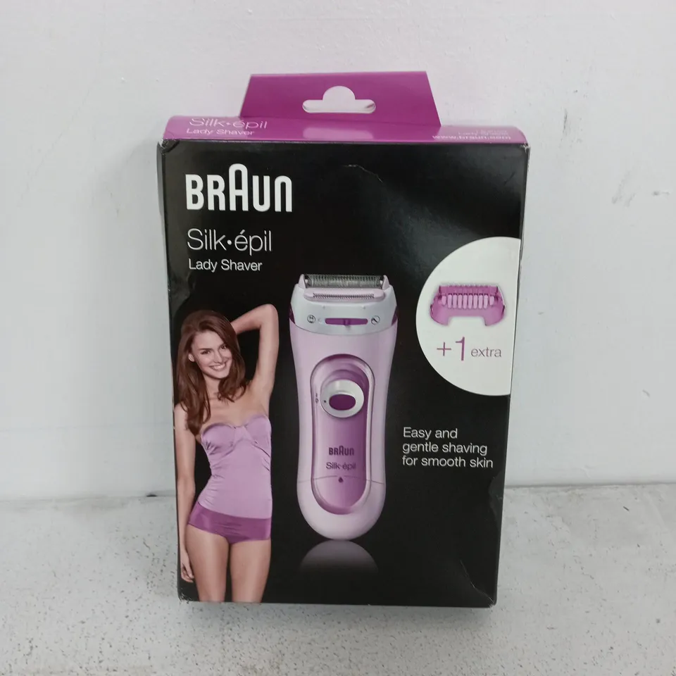 BRAUN SILK-ÉPIL LADY SHAVER (PINK) – BOXED WITH ATTACHMENTS