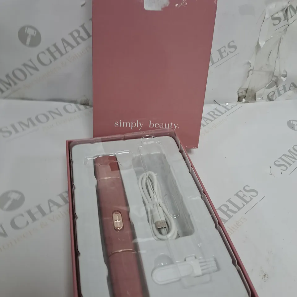 SIMPLY BEAUTY 2 IN 1 SUPER SMOOTH FACE & BROWS HAIR REMOVER, BLUSH
