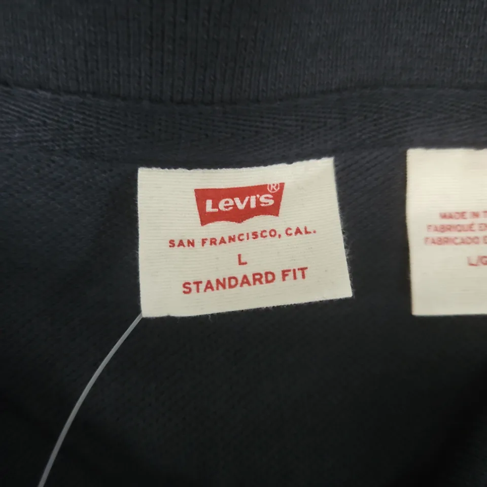 LEVI'S POLO SHIRT – NAVY, MEN'S LARGE, STANDARD FIT