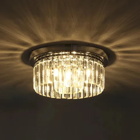 BOXED ADDAE CRYSTAL LED FLUSH MOUNT