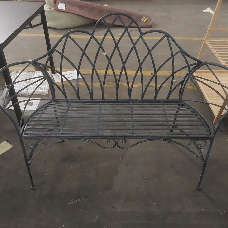 METAL GARDEN BENCH