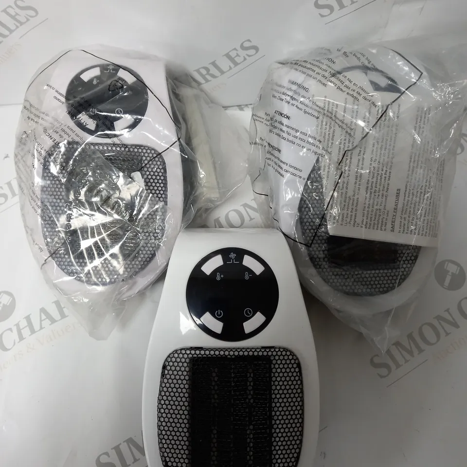 SET OF 3 PORTABLE HEATER FAN 