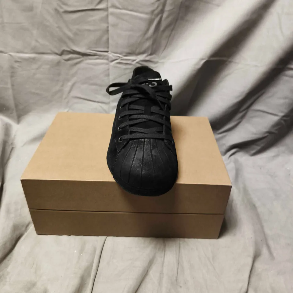 BOXED PAIR OF Y-3 SUEDE SNEAKERS - SIZE 6 1/2 