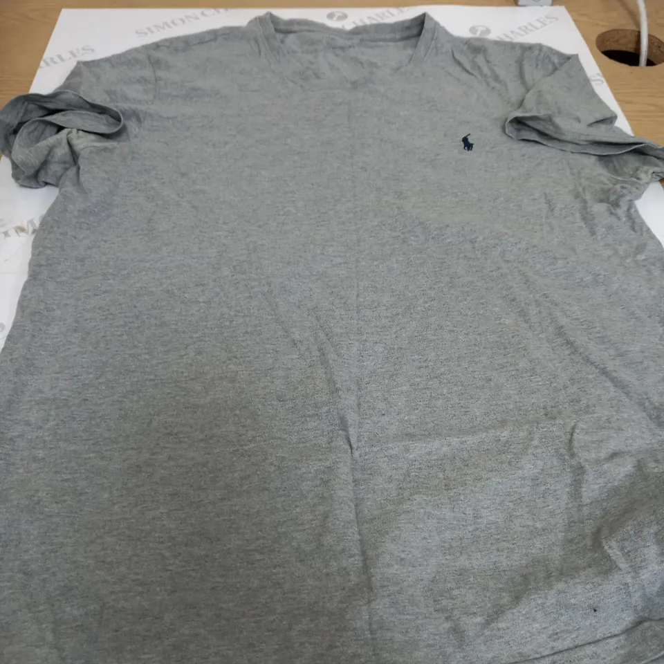 POLO RALPH LAUREN GREY T-SHIRT SIZE S 