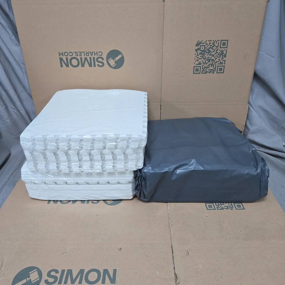 3 X APPROXIMATELY 10 FLOORING TILES/MODULAR MATS UNBOXED