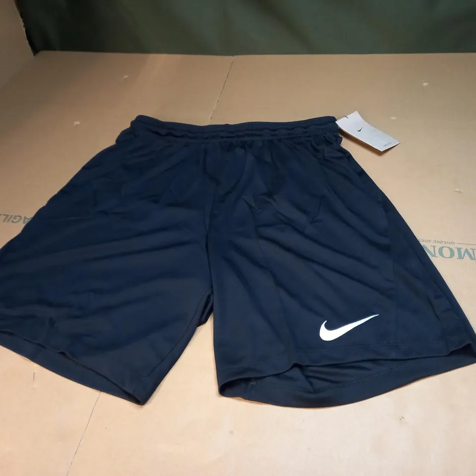 MENS BLACK NIKE LOGO SHORTS SIZE LARGE