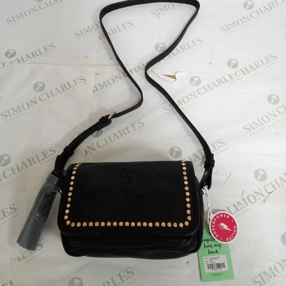 SCAMP & DUDE TWIN COMPARTMENT CROSS BODY BAG
