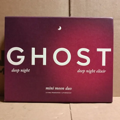 BOXED GHOST DEEP NIGHT & DEEP NIGHT ELIXIR MINI MOON DUO (2 X 10ML FRAGRANCES + LIP SERUM SET)