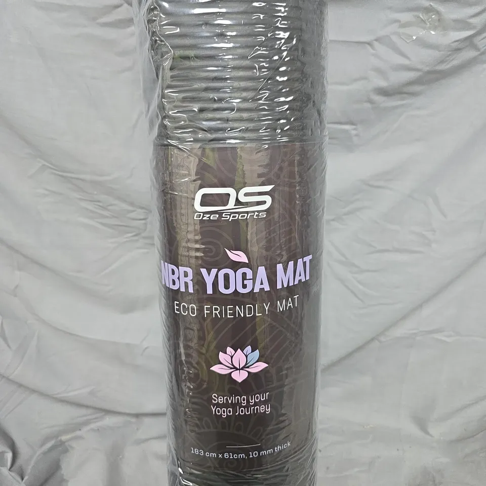 OZE SPORTS NBR YOGA MAT – ECO-FRIENDLY, 183 X 61 CM, 10 MM