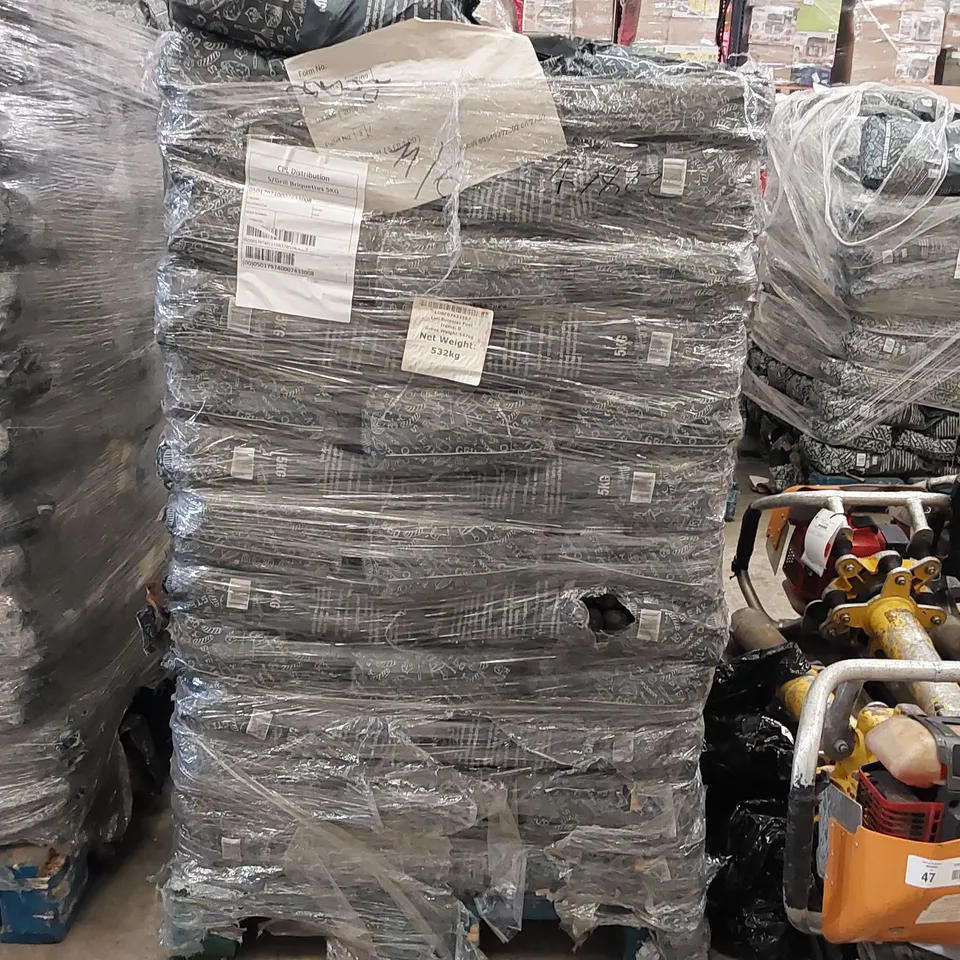 PALLET OF APPROXIMATELY 95X 5KG BAGS OF CHARCOAL BARBECUE BRIQUETTES