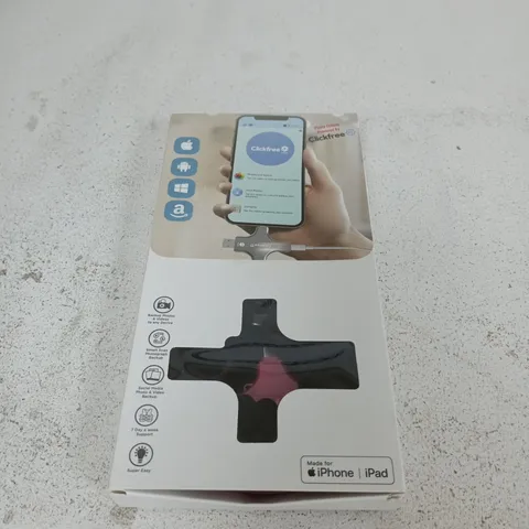 CLICKFREE IPHONE/IPAD UNIVERSAL PHOTO AND VIDEO BACKUP SYSTEM (MADE FOR IPHONE | IPAD)
