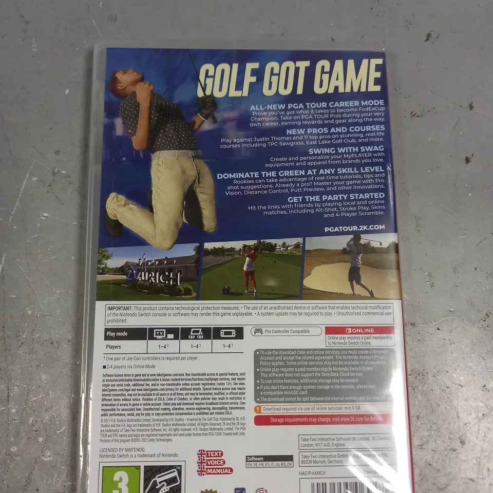 SEALED PGA TOUR 2K21 FOR NINTENDO SWITCH 