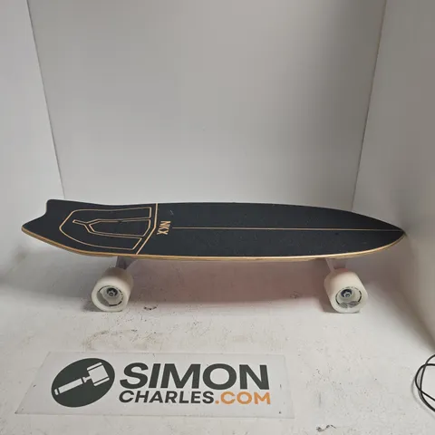 NIX SURF SKATE LONGBOARD β ORANGE DECK, WHITE TRUCKS & WHEELS