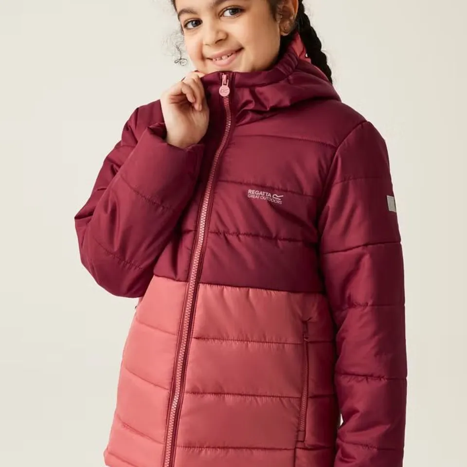 BRAND NEW REGATTA CHILDREN'S LOFTHOUSE VIII PADDED JACKET IN RUMBA RED/MINERAL RED SIZE UK 13 YEARS