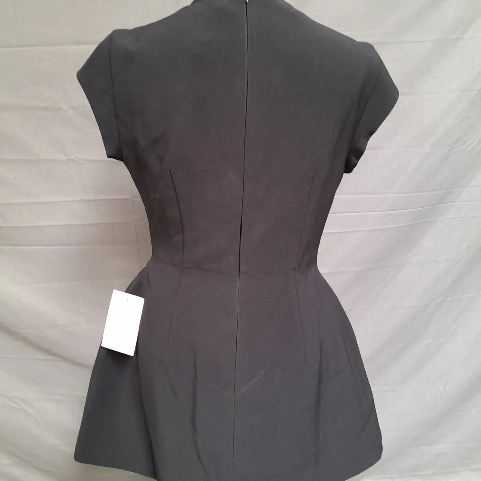 ODDMUSE CAP SLEEVE MINI DRESS BLACK SIZE MEDIUM