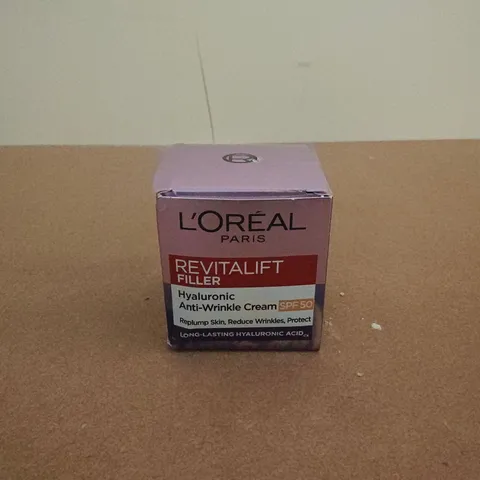 L'ORΓAL HYALURONIC ANTI-WRINKLE CREAM SPF50 (50ML)