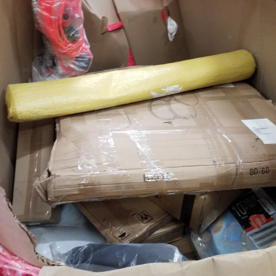 PALLET OF ASSORTED PRODUCTS INCLUDING TRUNKI KIDS SUITCASE,CUTTING MATS, TOILET SAFETY RAIL, FRYING PAN, LITTERBOX