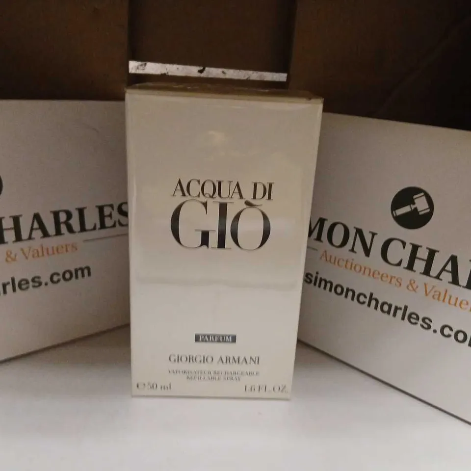 BOXED AND SEALED ACQUA DI GIO PARFUM GIORGIO ARMANI 50ML