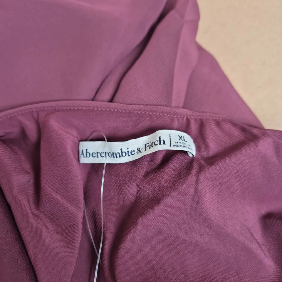 ABERCROMBIE & FITCH WOMEN'S BURGUNDY WRAP-STYLE GARMENT, XL