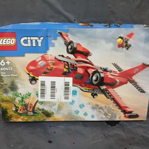 LEGO CITY FIRE RESCUE PLANE BUILDING TOY SET 60413