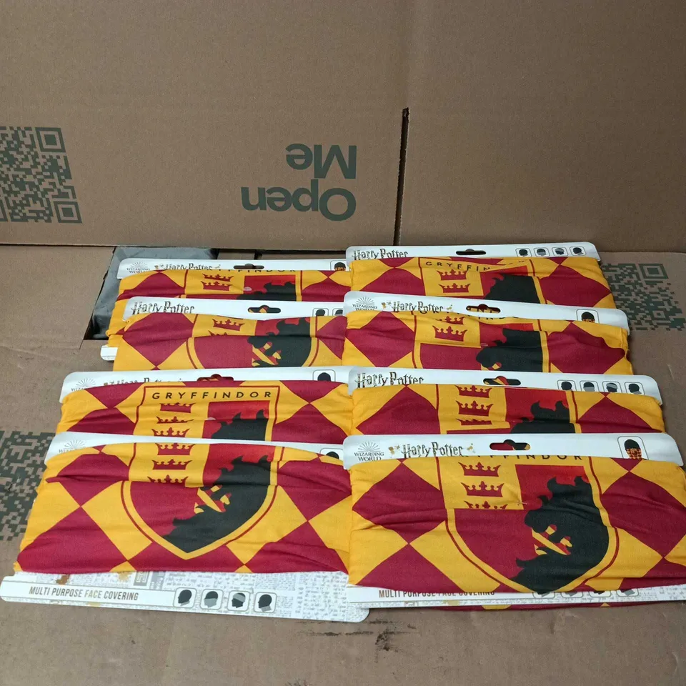 8 X HARRY POTTER WIZARDING WORLD MULTI PURPOSE FACE COVERING "GRYFFINDOR"