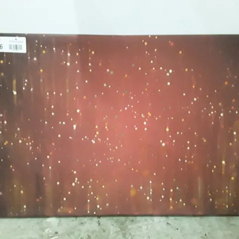 RED ABSTRACT GRAPHIC  - WRAPPED CANVAS