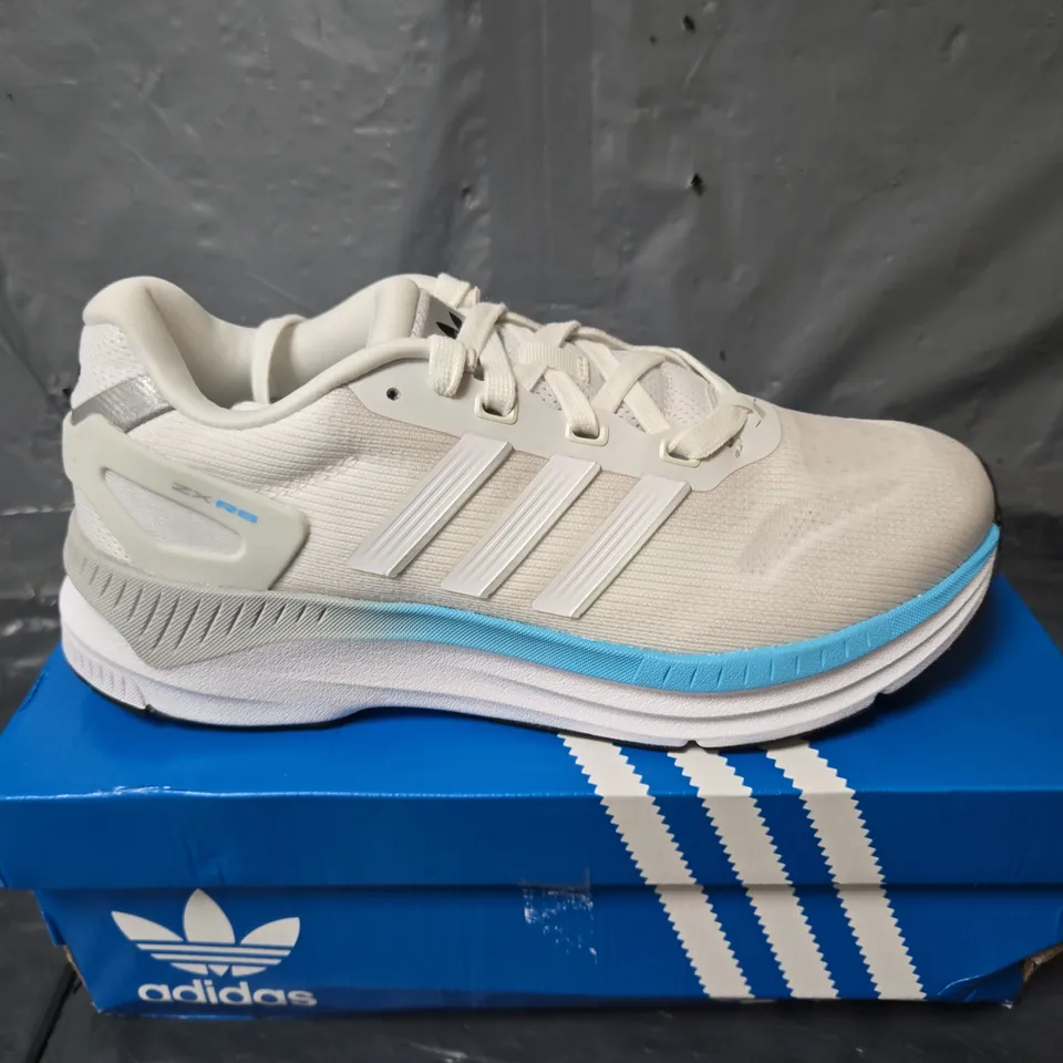 BOXED PAIR OF ADIDAS ORIGINALS ZX RS JUNIOR WHITE - UK 5.5