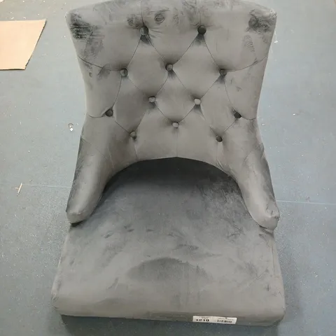 Grey Tufted Upholstered Accent Chair