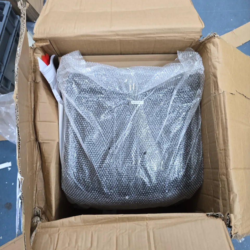 2X BOXED CHAIRS GREY WITH BOLTS AND LEGS