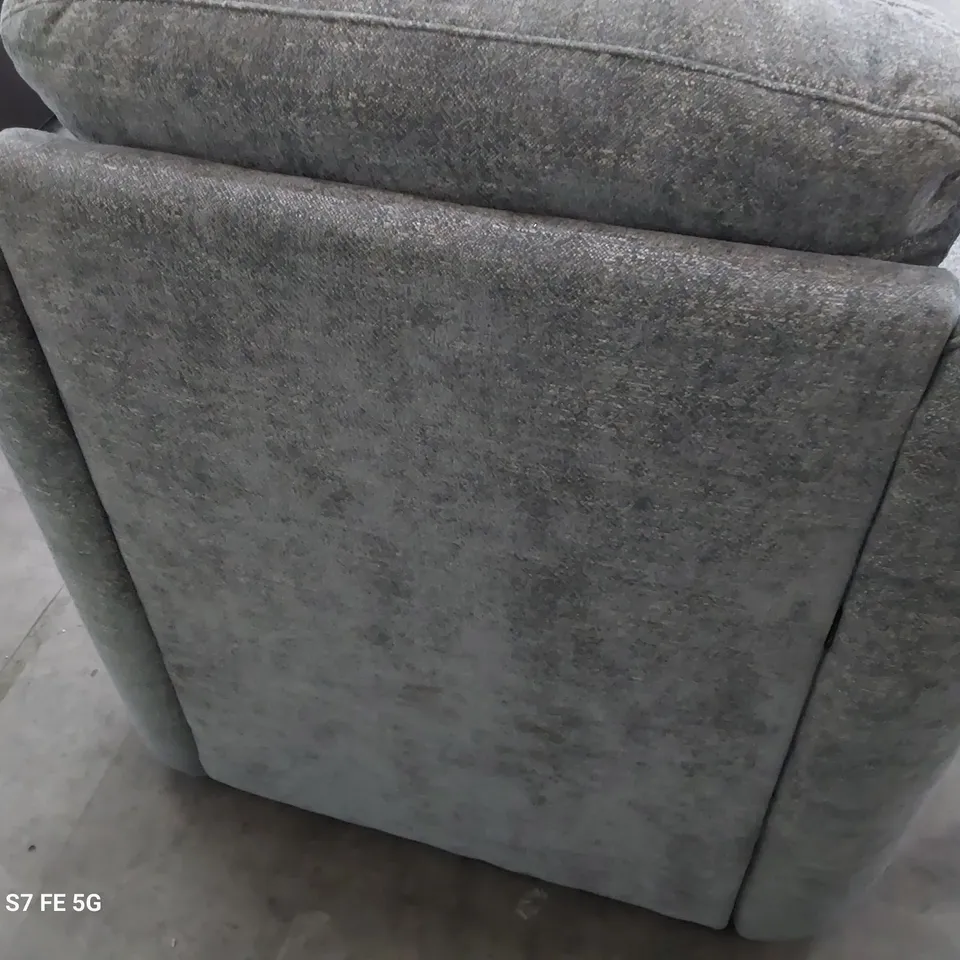 QUALITY ITALIAN DESIGNER PARMA EASY CHAIR GREY FABRIC