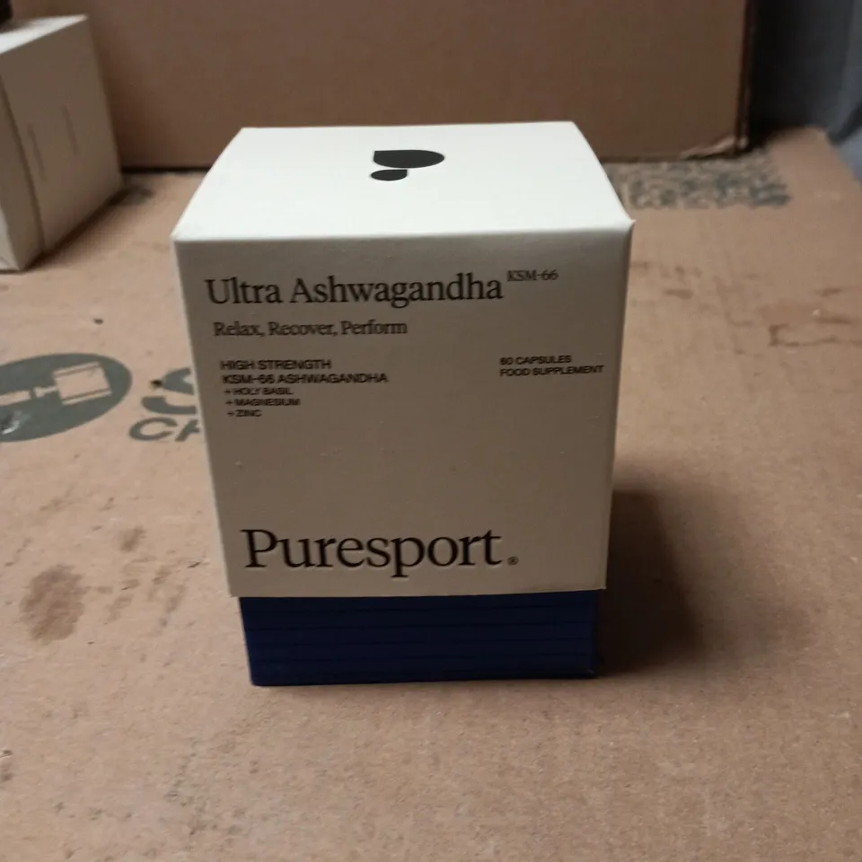 PURESPORT ULTRA ASHWAGANDHA (KSM-66) FOOD SUPPLEMENT – 60 CAPSULES