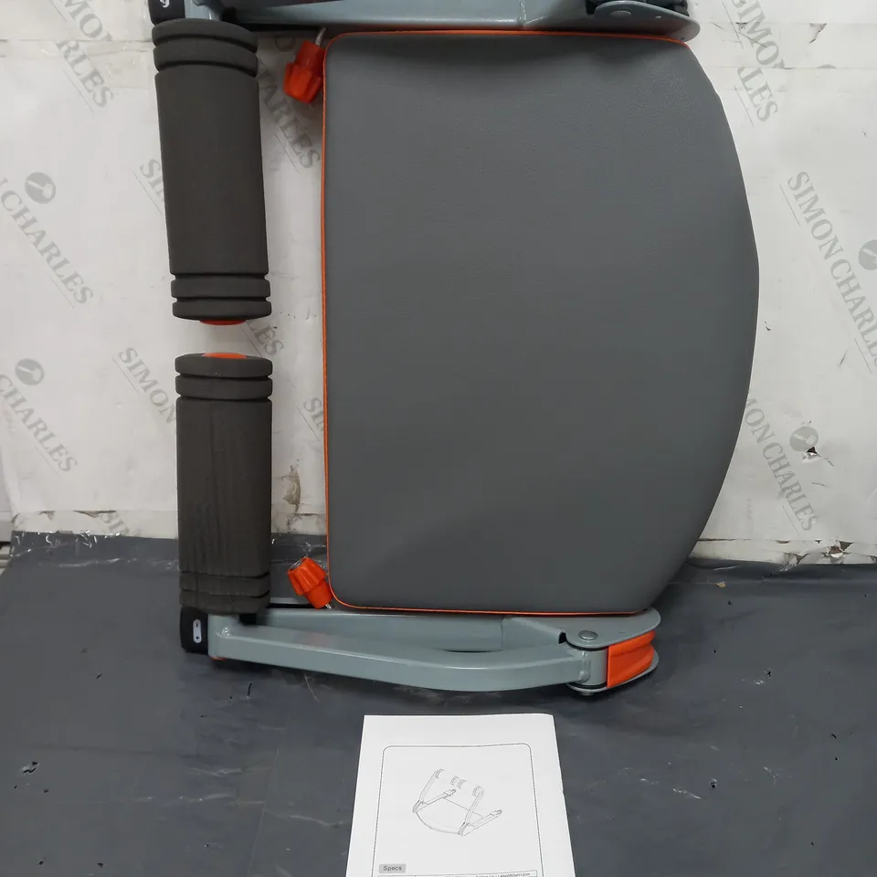 ANZ TRADING ABDOMINAL TRAINER IN GREY & ORANGE 