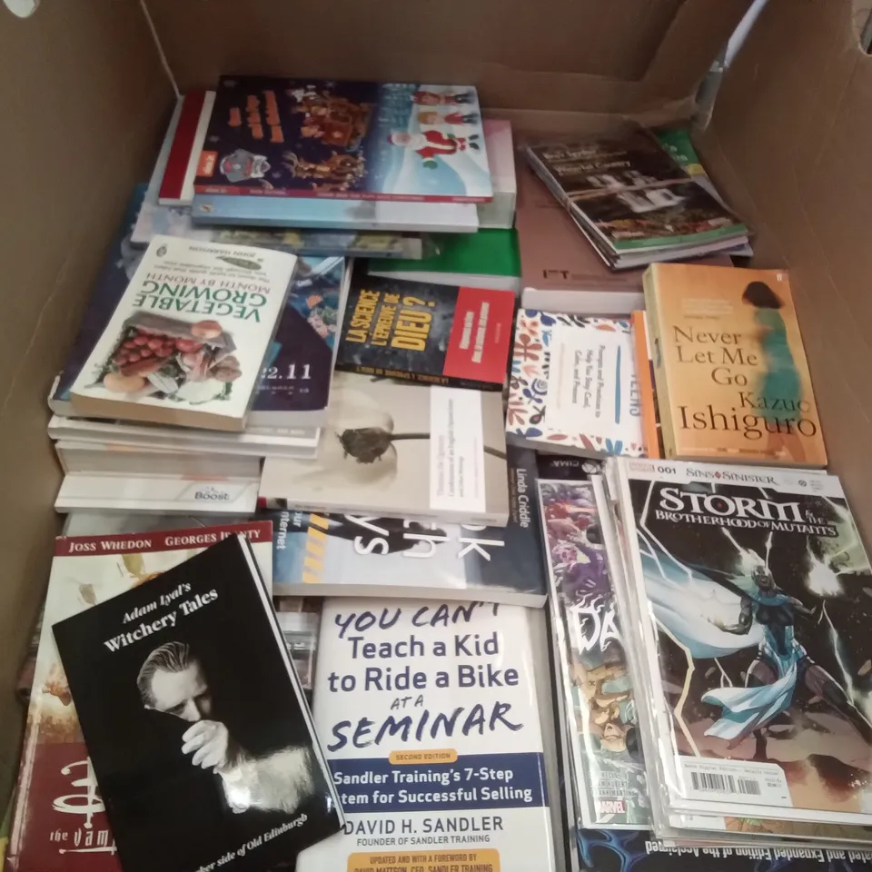 CAGE OF ASSORTED BOOKS BY LENA JONES, NORA ROBERTS, PROF STEVE PETERS, JOHN GRISHAM, TUI T. SUNDERLAND, JIM ELDRIDGE 