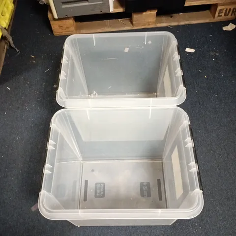 2 X SMART STORE CLASSIC 50 52L STORAGE CONTAINERS