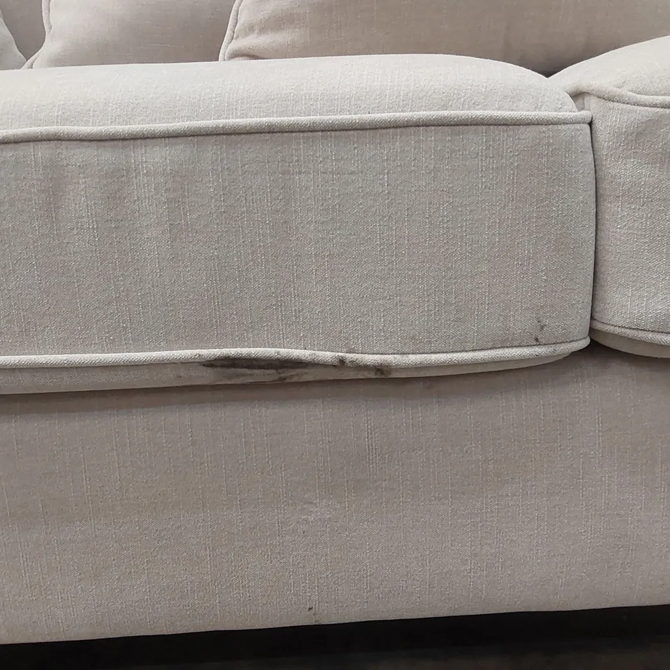 WINDSOR 3 SEATER FABRIC SCATTER BACK SOFA - NATURAL  RRP £949