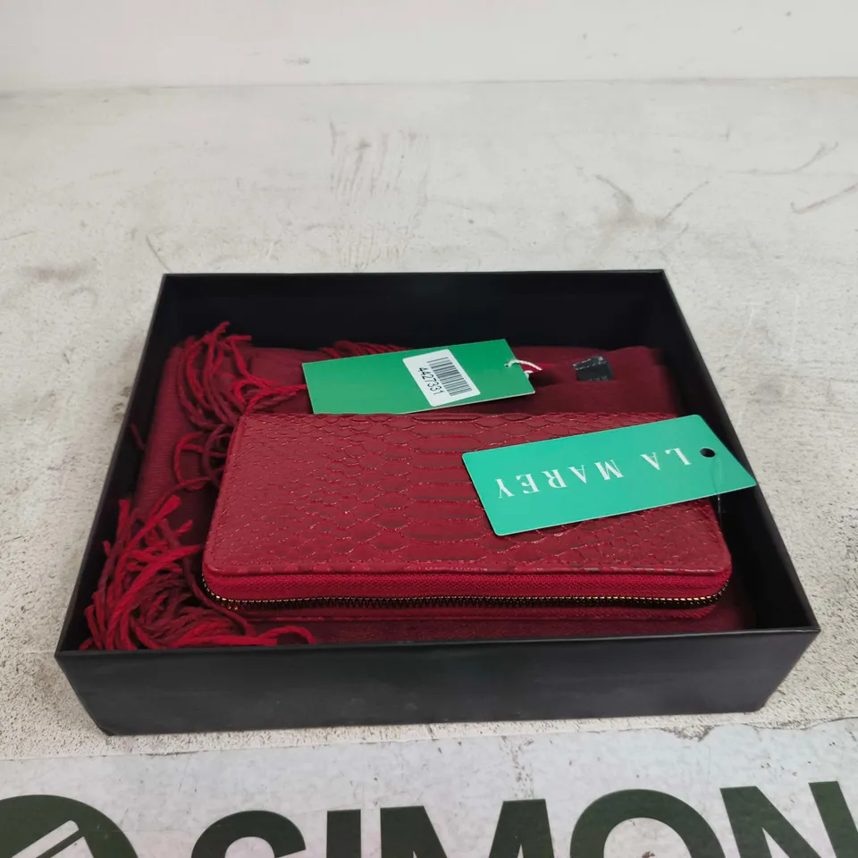 LA MAREY PURSE AND SCARF IN BOX