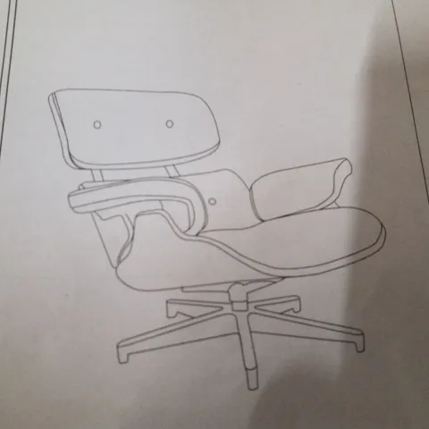 BOXED ACCENT CHAIR - BLACK